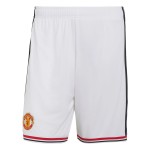 Pantalones Cortos Locales Infantiles Manchester United 2026/27 - Blanco Pantalones Cortos Locales Infantiles Manchester United 2026/27 - Blanco