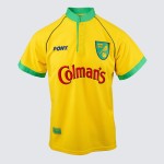 Camiseta retro de local del Norwich City para hombre 1997/99 Camiseta retro de local del Norwich City para hombre 1997/99