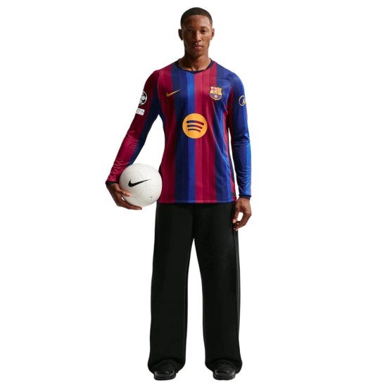 Camiseta de manga larga de local 2026/27 infantil del FC Barcelona