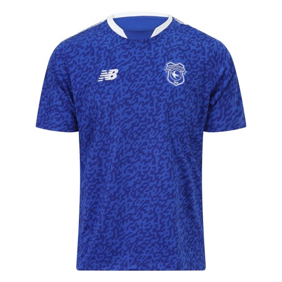 Camiseta de calentamiento local Cardiff City 2025/26 mujer