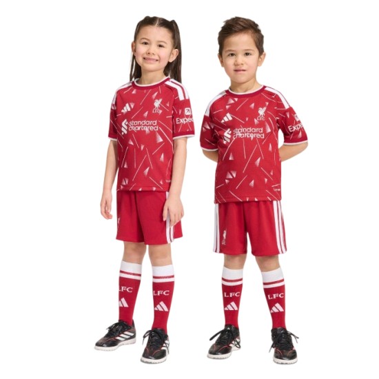 Conjunto Local Infantil Liverpool 2026/27 Conjunto Local Infantil Liverpool 2026/27