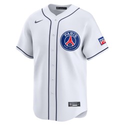 Camiseta Hombre PSG x MLB 2025/26 Edición Limitada - Blanca