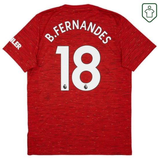 Camiseta retro local hombre Manchester United 2020/21 B. Fernandes #18