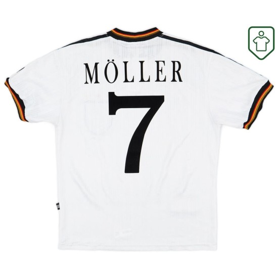 Camiseta retro local Alemania 1996/98 para hombre Möller #7